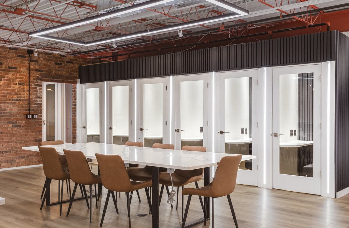 Private work booths at The Jade
