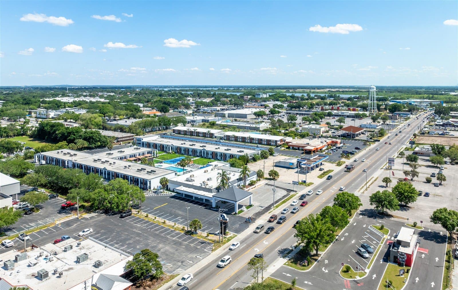 The Jade community from the air with Winter Haven beyond